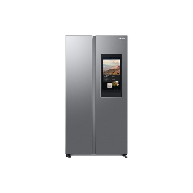 Samsung Refrigerator 635L With Sleek &Amp; Seamless Design, Side By Side, Digital Inverter, Spacemax, Dit, Non-Plumb Dispenser, Auto Ice Maker Mirror Black Rs64R53112A