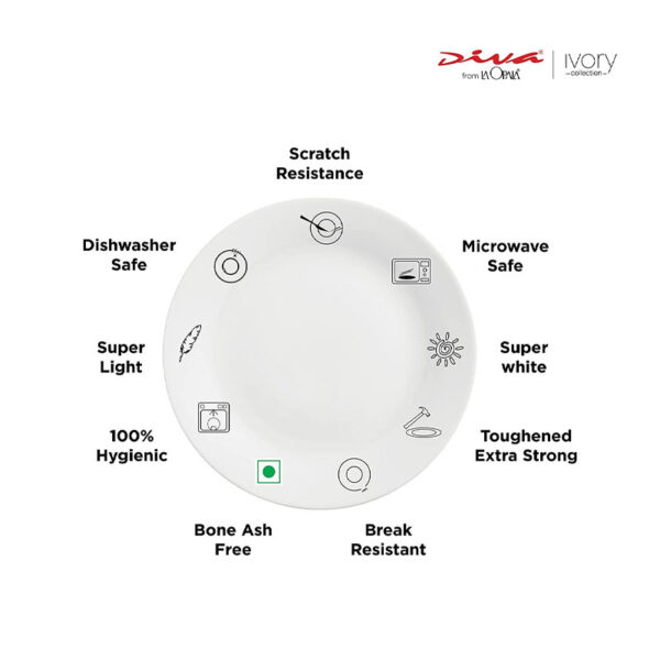 La Opala Dinner Set Royal Iris Classique 38 Pieces Lr038