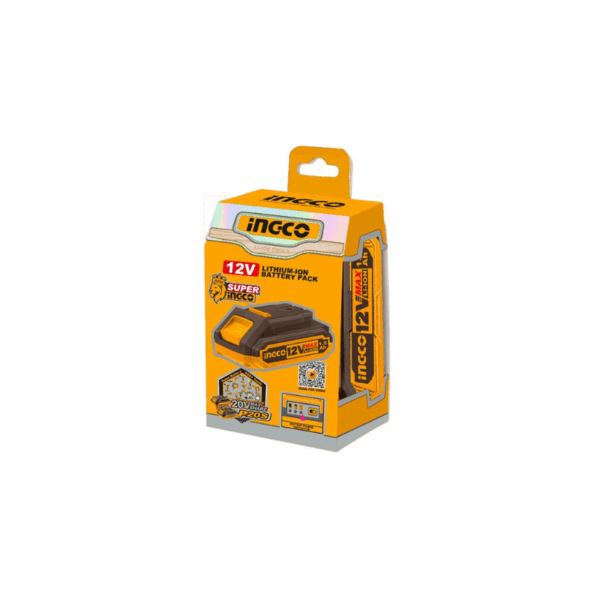 Ingco Lithium-Ion Battery Pack 12V 1.5Ah With Led Battery Power Indicator Fbli12151