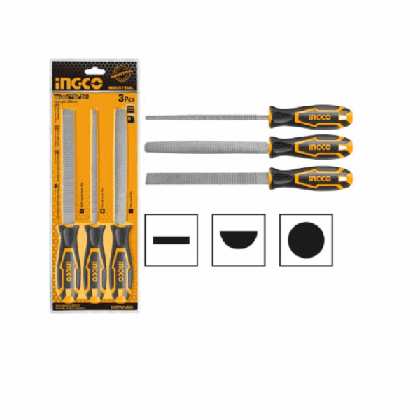 Ingco Wood File 3Pcs Set Hktfw0308