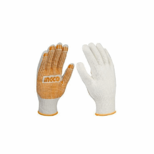 Ingco Knitted &Amp; Pvc Dots Gloves 10 Xl Hgvk05