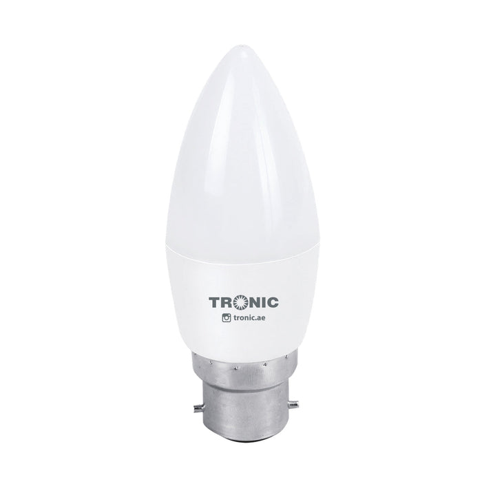 Tronic 7 Watts Candle Led Warm White B22 (Screw) Bulb