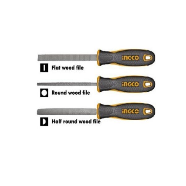 Ingco Wood File 3Pcs Set Hktfw0308