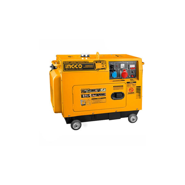 Ingco Silent Diesel Generator 5Kw Three Phase Electric Start Gse50003