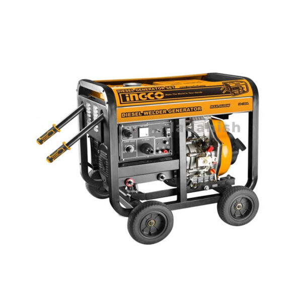 Ingco Diesel Generator &Amp; Welding Machine 4.6Kw Single Phase Pull &Amp; Electric Start Gdw65001