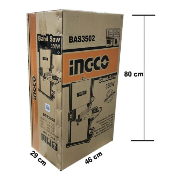 Ingco Band Saw 350W 11.6M With 6Tpi Blade Teeth Bas3502