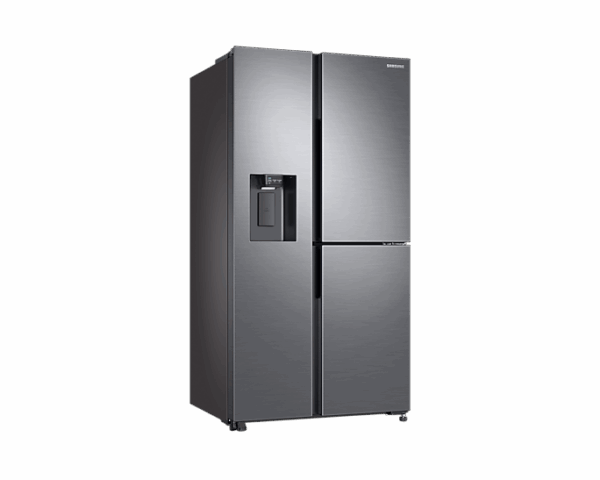 Samsung Refrigerator 602L With Sleek &Amp; Seamless Design, Side By Side, Digital Inverter, Spacemax, Flexzone, Metal Cooling, Slim Indoor Icemaker, Silver Rs65R5691M9