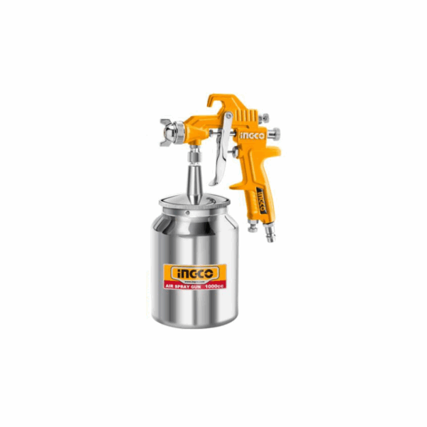 Ingco Air Spray Gun 1000Cc With With Europe, Usa, Nitto &Amp; Italy Type Connector Asg3105