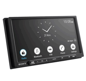Sony Digital Media Receiver Touch Panel Monitor 6.95" AntiGlare Touch Screen, Wireless Streaming High Resolution Audio, Double DIN design, Digital Clarity Tuner with Bluetooth, Mobile Phone Mirroring XAV-AX4000