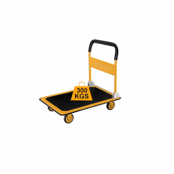 Ingco Foldable Platform Hand Truck 300Kgs With Steel Handle Comfortable Foam Hpht13002