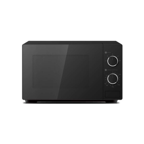 Hisense Microwave 20L 700W Solo Manual, Knobs Push Button, 6 Power Levels, Black H20Mobs10