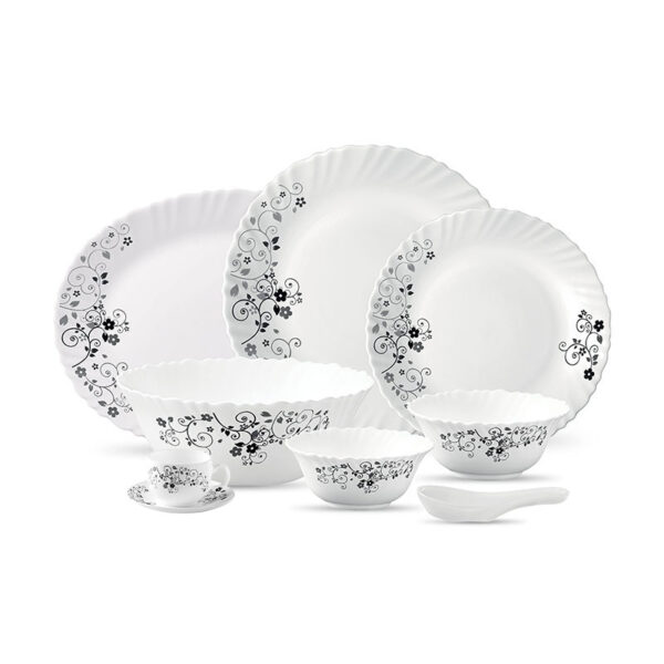 La Opala Dinner Set Mystrio Black Classique 38 Pieces Lm038