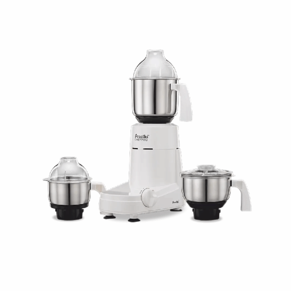 Preethi Chef Pro Mixer Grinder 750W With 2 Stainless Steel Jars, Overload Protector Mg128/08