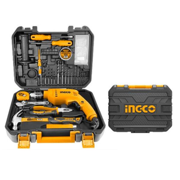 Ingco 115Pcs Tools Set With Impact Drill 680W Hkthp11151