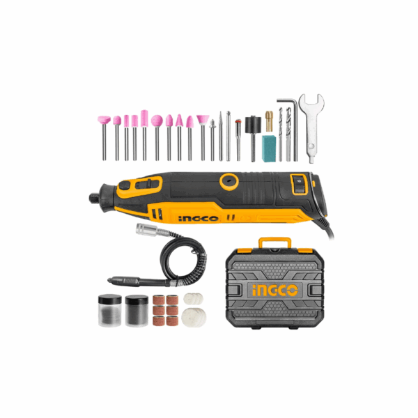 Ingco Mini Grinder 130W With 1Pcs Flexible Shaft &Amp; 109Pcs Accessories Mg13328
