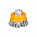 Ingco Twist Wire Cup Brush with Nut 100mm WB21002
