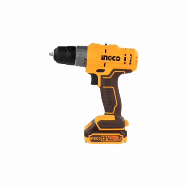 Ingco Cordless Drill Lithium-Ion 12V 25Nm With Integrated Work Light &Amp; Led Battery Power Indicator Cdli1228