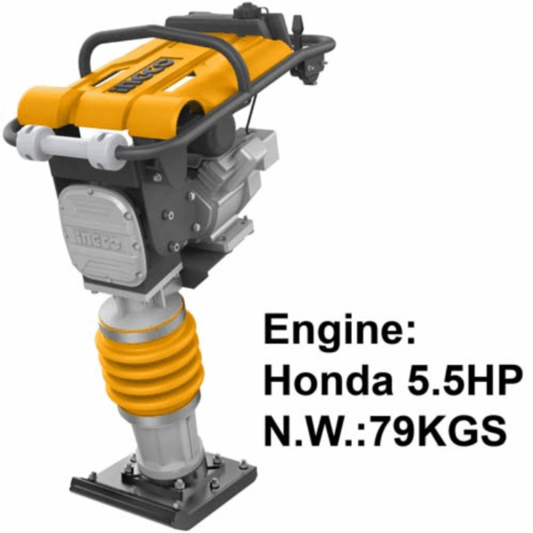 Ingco Tamping Rammer Honda Engine 5.5Hp Petrol Grt75-1
