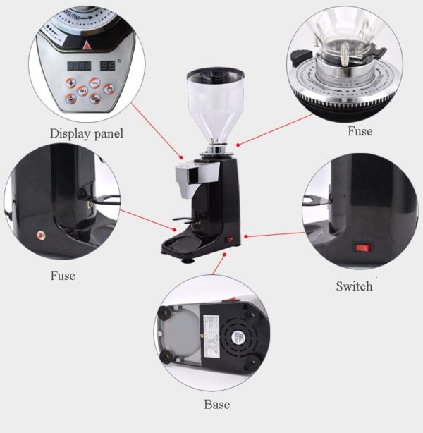 Raccea Commercial Coffee Grinder 60Mm Flat Burr