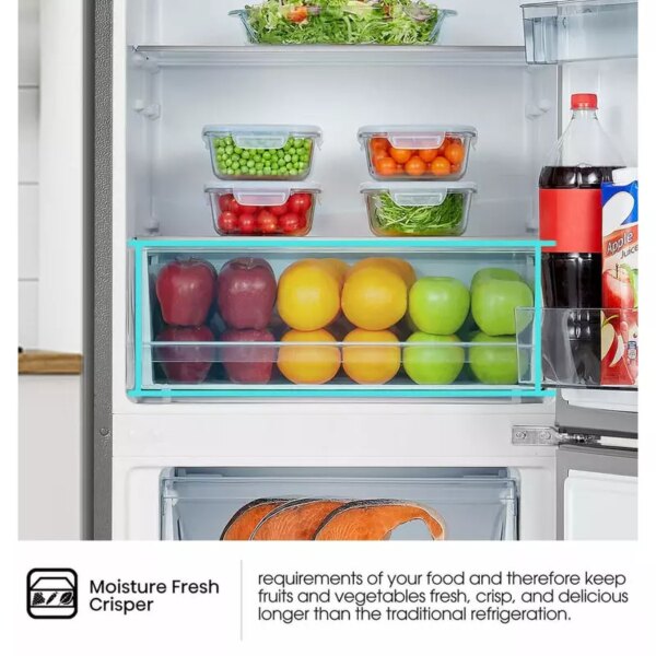 Hisense Refrigerator 350L Bottom Freezer A+ Energy Efficiency Class, Non Plumbed Water Dispenser, Reversible Door White &Amp; Pink H450Bdp-Wd