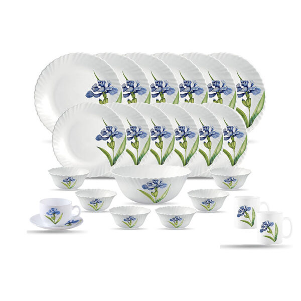 La Opala Dinner Set Royal Iris Classique 47 Pieces Lr047