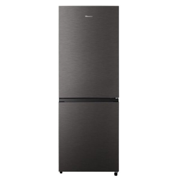 Hisense Refrigerator 223L Double Door, Bottom Freezer, Titanium Silver H300Bts
