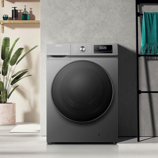Hisense Washing Machine 8Kg &Amp; Dryer 5Kg Smart Wi-Fi Connectlife App Inverter Jet Titanium Grey Wd3Q8043Bt