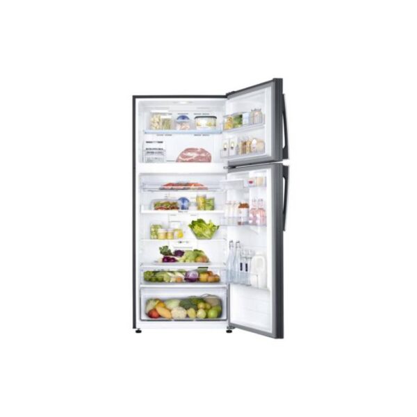 Samsung Refrigerator 619L Double Door, Top Freezer, Twin Cooling Plus, Digital Inverter Technology, Tmf, Dit, Air Hygienically, Led Lighting, Black Rt85K7111Bs/Rt62K7111Bs