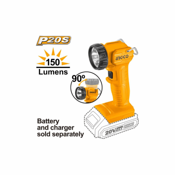 Ingco 5Pcs Cordless Industrial Combo Kit Lithium-Ion 20V Ckli2019