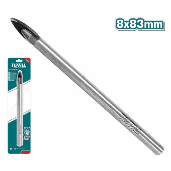 Total  Drill Bit For Glass &Amp; Tile 8X83Mm Tacg100812