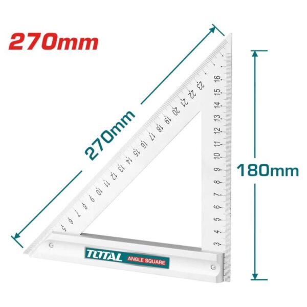 Total Try/Angle Square Measuring Caliper 270Mm Tmt61203