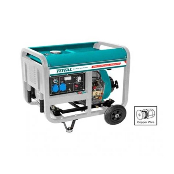 Total Diesel Generator 5Kw Three Phase Pull &Amp; Electric Start Tp450003-8
