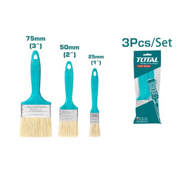 Total Paint Brush Set 3Pcs Tht8450301
