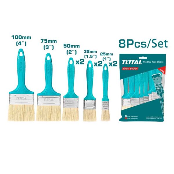 Total Paint Brush Set 8Pc Tht8450801