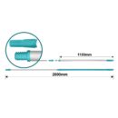 Total Telescopic Rod Aluminium 200cm with Screw Connection Function THTEP0205