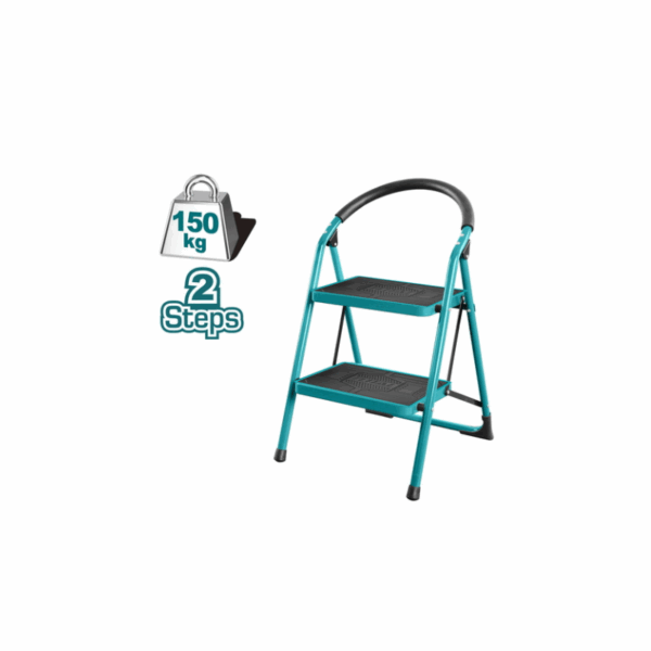 Total Steel Ladder 2 Steps 380X260Mm Max Load 150Kg Thlad09021