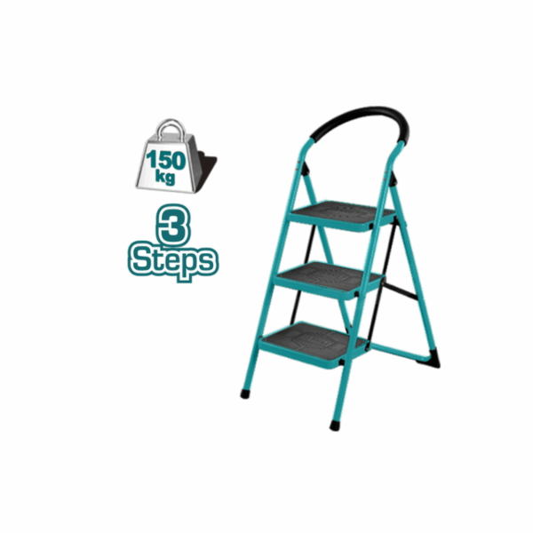 Total Steel Ladder 3 Steps 380X260Mm Max Load 150Kg Thlad09031