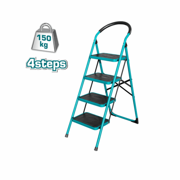 Total Steel Ladder 4 Steps 380X260Mm Max Load 150Kg Thlad09041