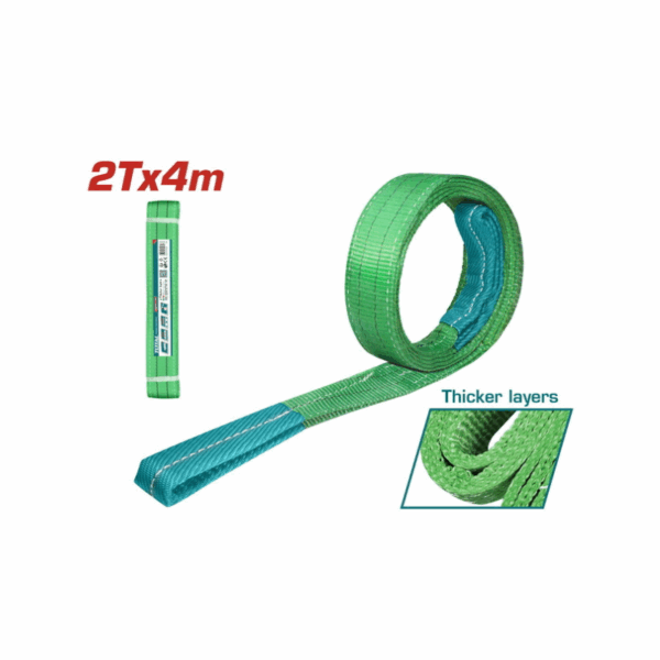 Total Nylon Webbing Sling 2Tx4M, 60Mm With No Fixed Wear Points Thtws0204