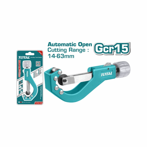 Total Copper, Aluminium &Amp; Pvc Pipe Cutter 14-63Mm With High Quality Blade &Amp; Aluminium Knob Tht531463