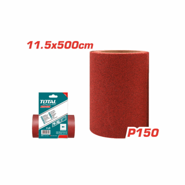 Total Sandpaper P150 11.5X500Cm For Sanding Wood, Wall And Metal Tac761504