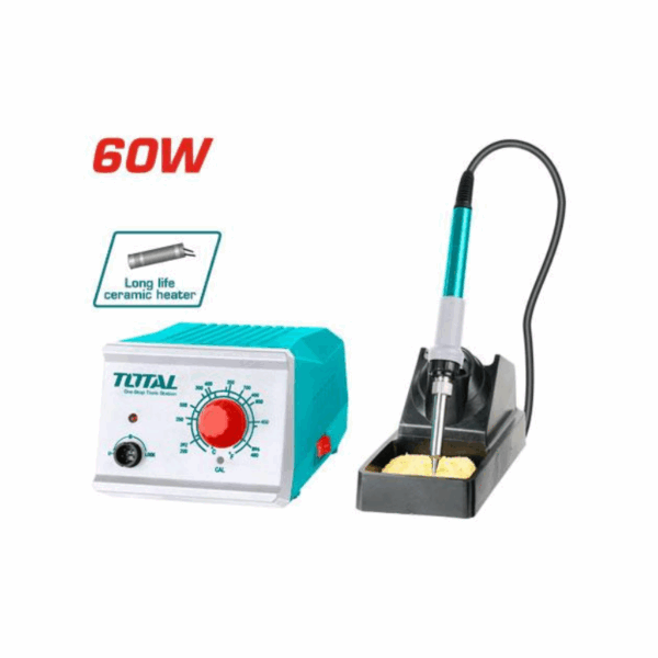 Total Soldering Station 60W 220-240V With Temperature Adjustment, Replaceable Tip, Preheat Time 1~2 Minutes Tet160911