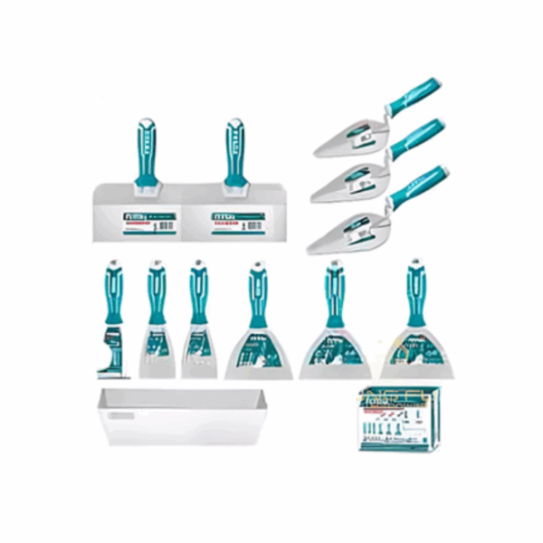 Total 12Pcs Trowel &Amp; Putty Set, Construction Tools Set, Stainless Steel Thkbps1206