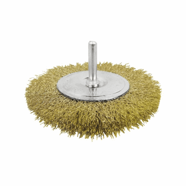 Total Circular Grinding Wire Brush 50Mm 2&Quot; With Shank 1/4&Quot; For Drill Tac34021