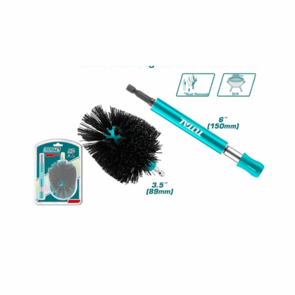 Total Abrasive Bristle Cleaning Brush With Holder Tach0301