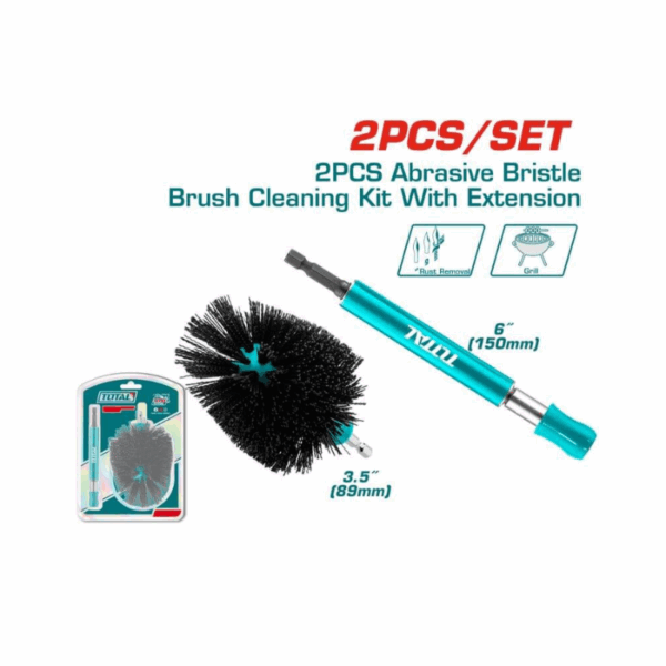 Total Abrasive Bristle Cleaning Brush With Holder Tach0301