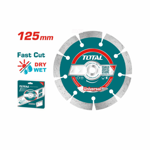 Total Fast Cutting Diamond Disc, Dry/Wet 125X22.2Mm Tac111254