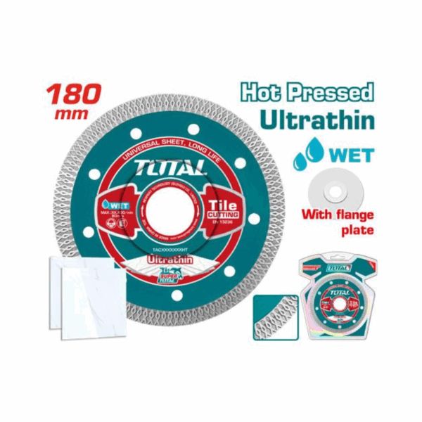 Total Ultrathin Diamond Disc, Mesh Rim 180X22.2Mm Tac2181801Ht