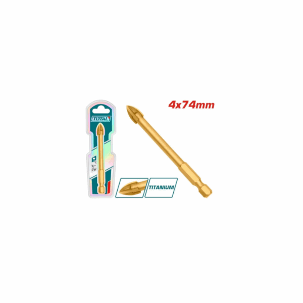 Total Tile &Amp; Glass Drill Bit 4X74Mm With High Quality Carbide Tip Tacg210412