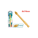 Total Tile & Glass Drill Bit 6x74mm with High Quality Carbide Tip TACG210612